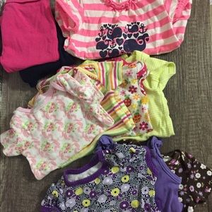Baby girl 3M bundle onesies, pants and shirt